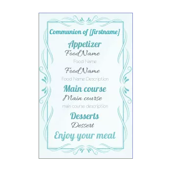 menu communion blue boy 