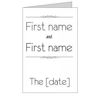 Wedding Menu template