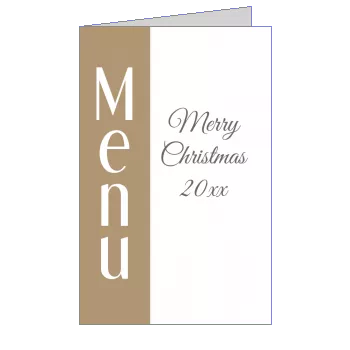 Menu Dinner Christmas Brown template