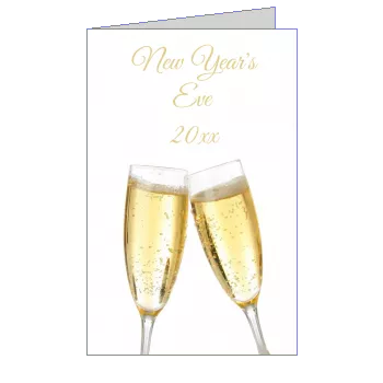 Menu Dinner Champagne Party Ring template