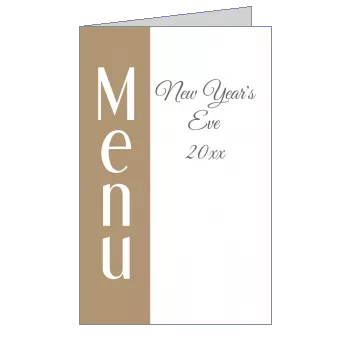 Menu Dinner Party Ring Brown template