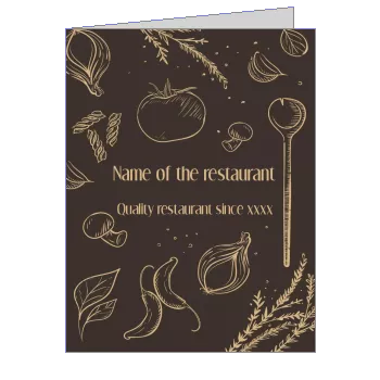 Menu Restaurant Brown template