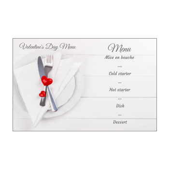 Valentine S Day Menu Template Printable On Greetings Discount