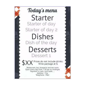 card menu restaurant snack foodtruck hamburger grey 