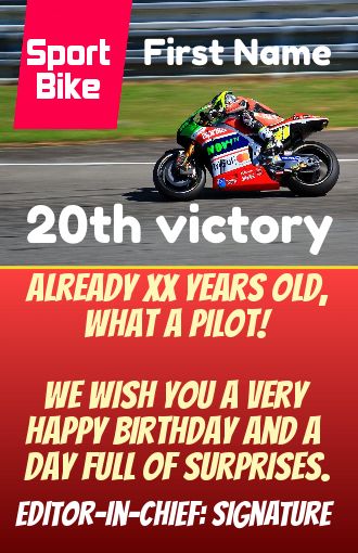 Funny Happy Birthday Card Magazine free template