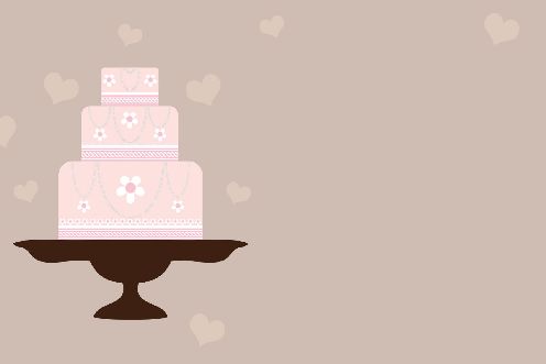 Announcement Pacs Cake free template