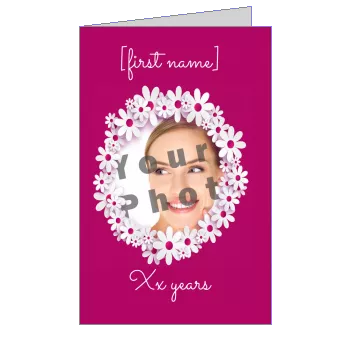 Flower Girl with photo template