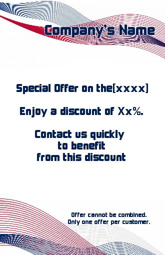 Poster Flyer Blue Red free template