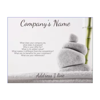 poster flyer spa stone zen 