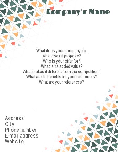 Poster Flyer Abstract Green Orange free template