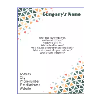 poster flyer abstract green orange 