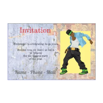birthday card invitation 20 years party 