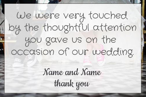 Wedding Thanks Thank You free template
