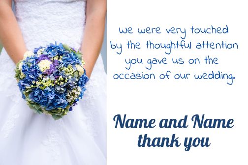 Wedding Thanks Flower Thank You free template