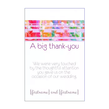 wedding card thanks champagne mauve thank you alcohol 