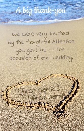 Wedding Thanks Beach Thank You virtual