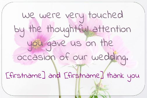 Wedding Thanks Flower Thank You free template