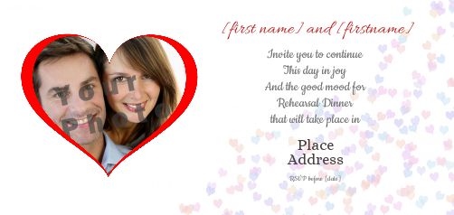 Wedding Dinner with photo template