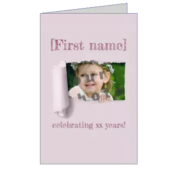 Girl Kid with photo virtual