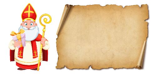 Happy Card Wishes Saint Nicolas template