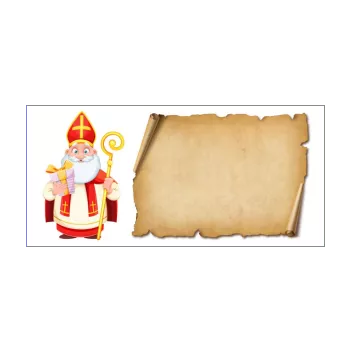 happy card wishes saint nicolas drawing parchment 