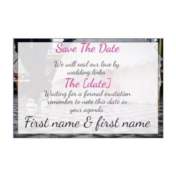 wedding save the date basket man reminder women 