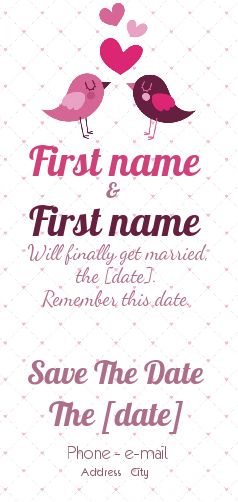 Wedding Save The Date Heart virtual free