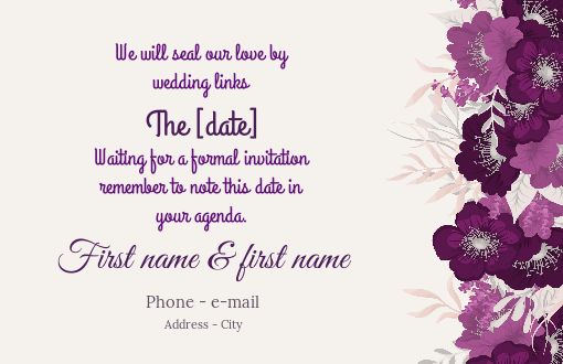 Wedding Save The Date Elegant free template