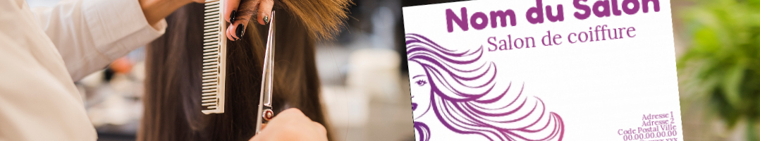Hairdressing Business Card to print